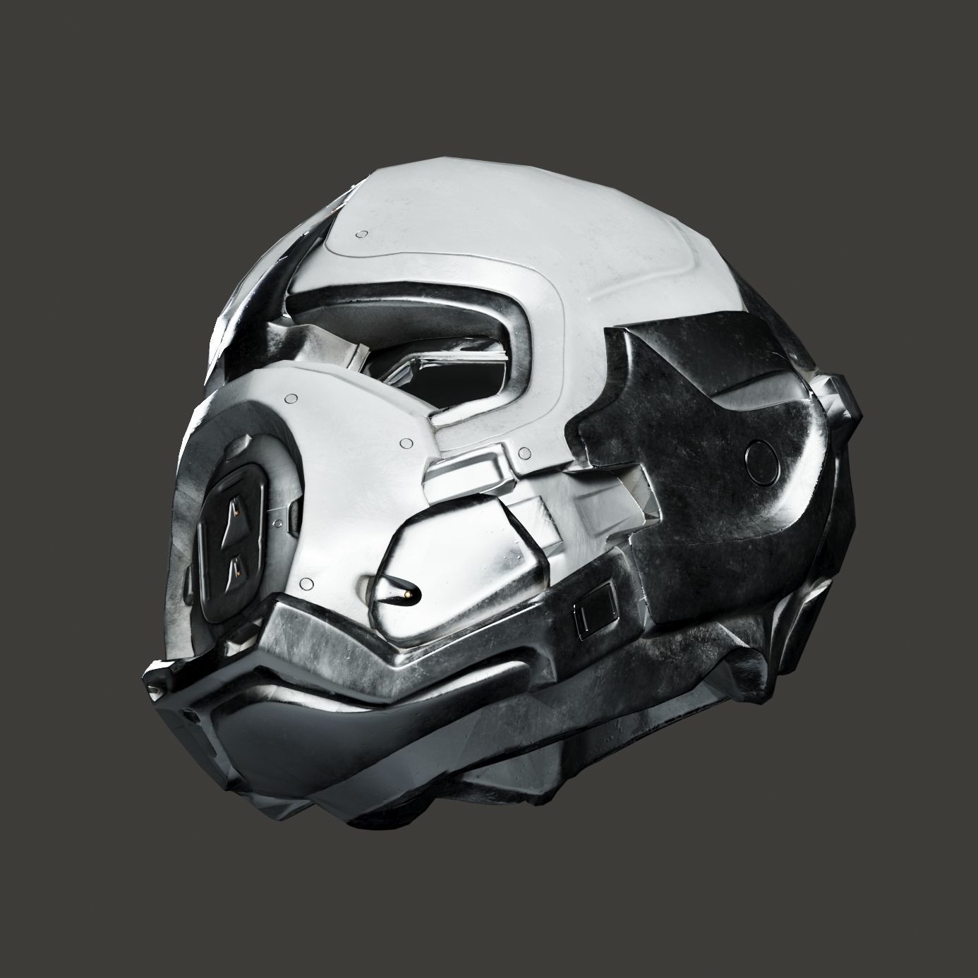 SciFi Helmet ver5 Low-poly 3D model_14