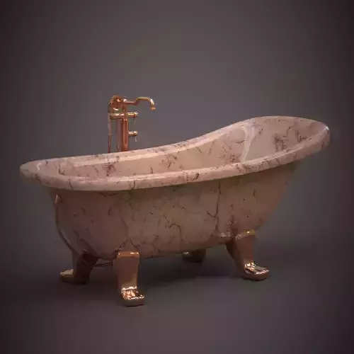 Retro marble bath