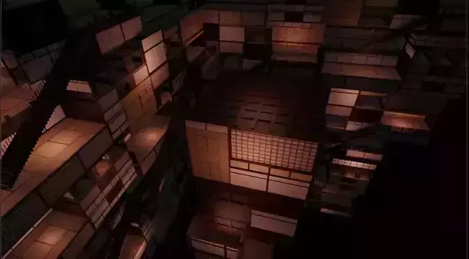 Infinity Fortress from Demon Slayer 3D model