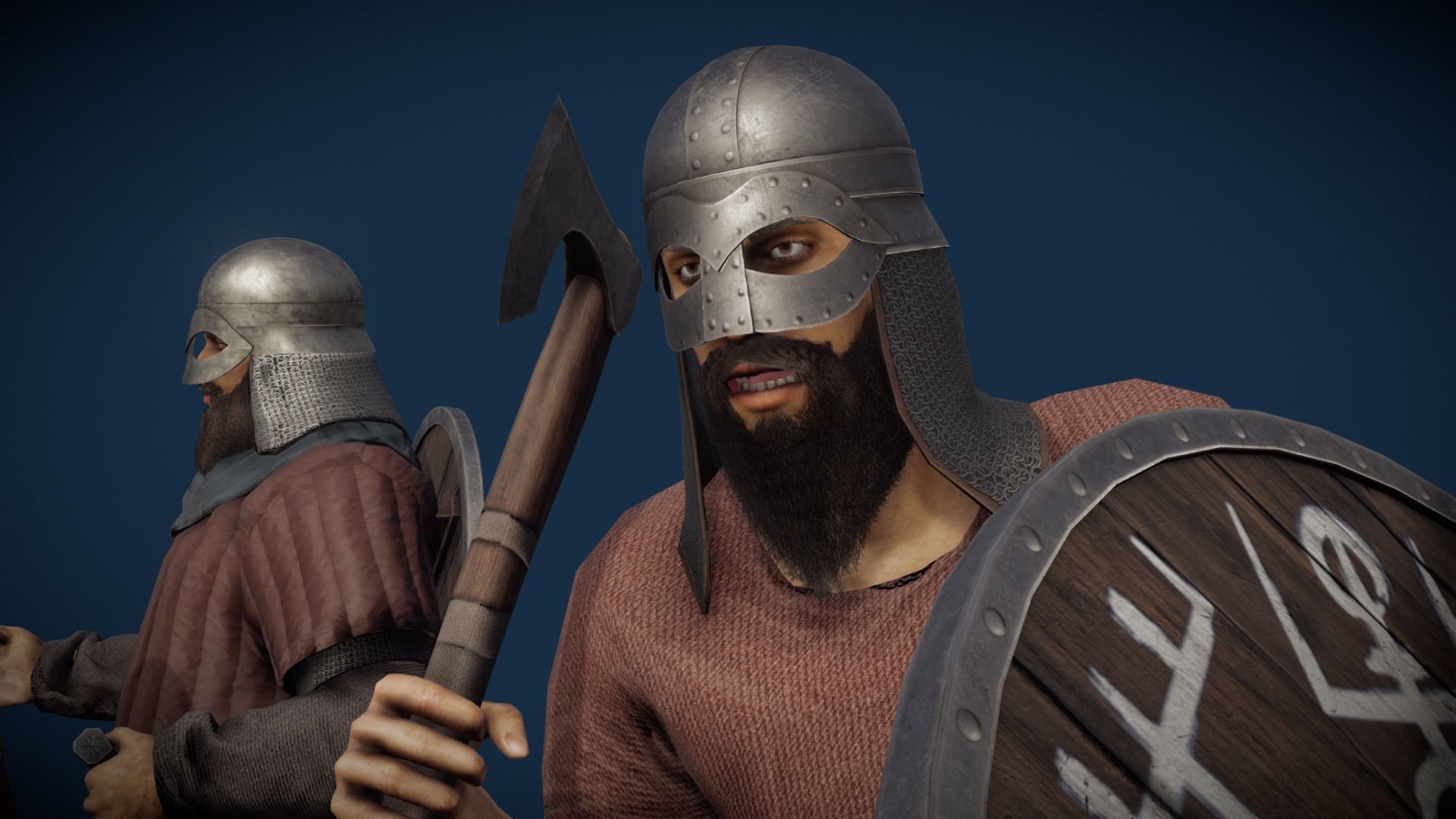 Vikings Low-poly 3D model_12