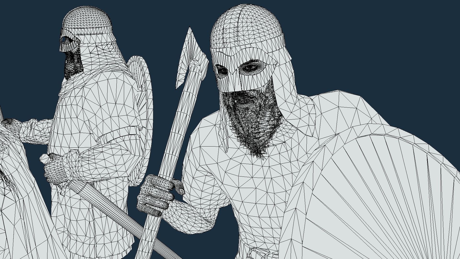 Vikings Low-poly 3D model_18