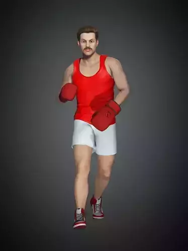 Boxer human model fbx