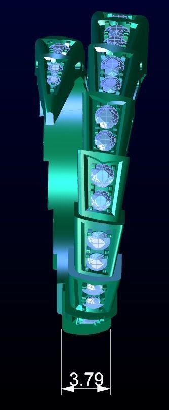 Serpenti Ring Size 6 3D print model_6