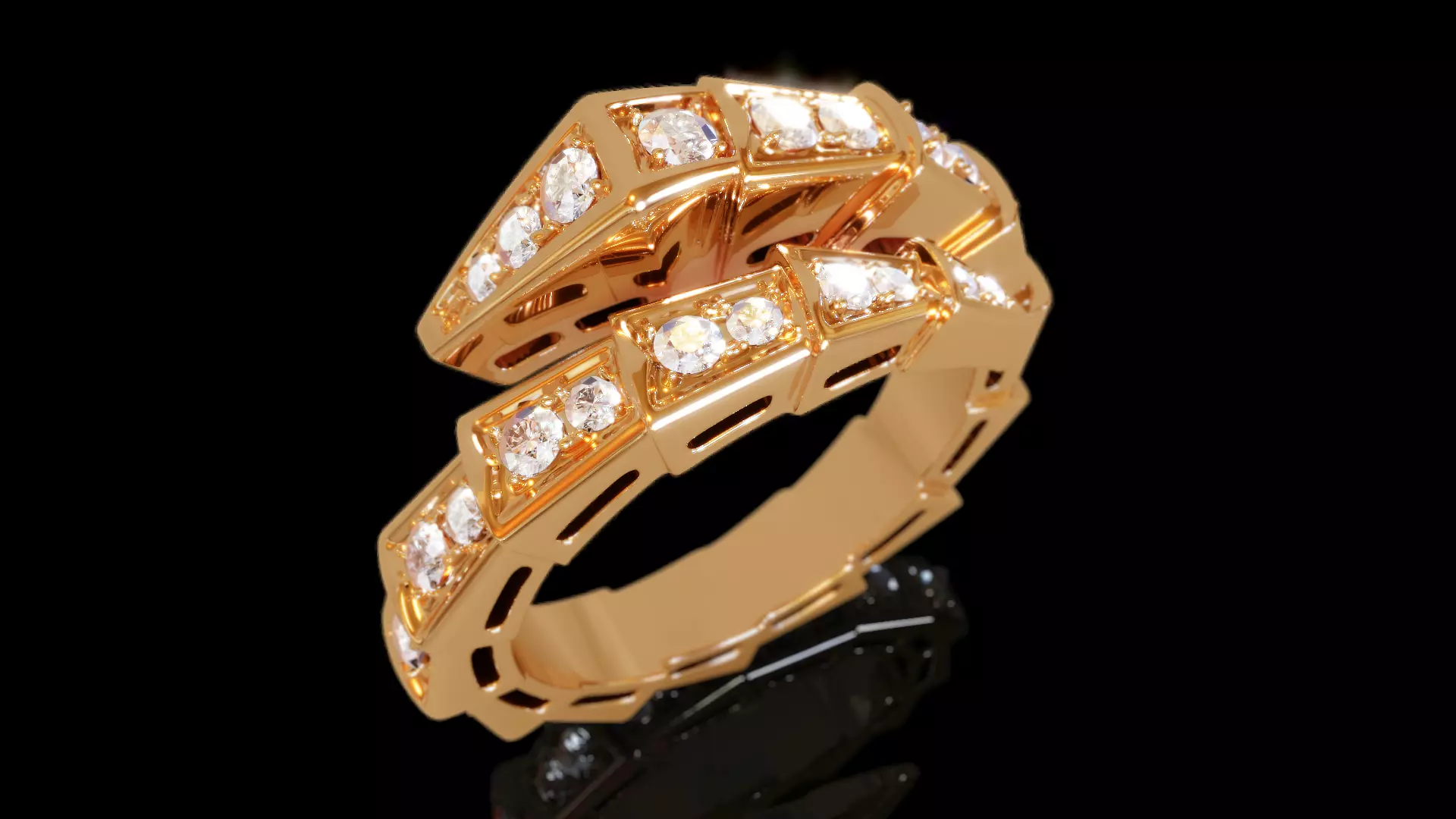 Serpenti Ring Size 6 3D print model_0