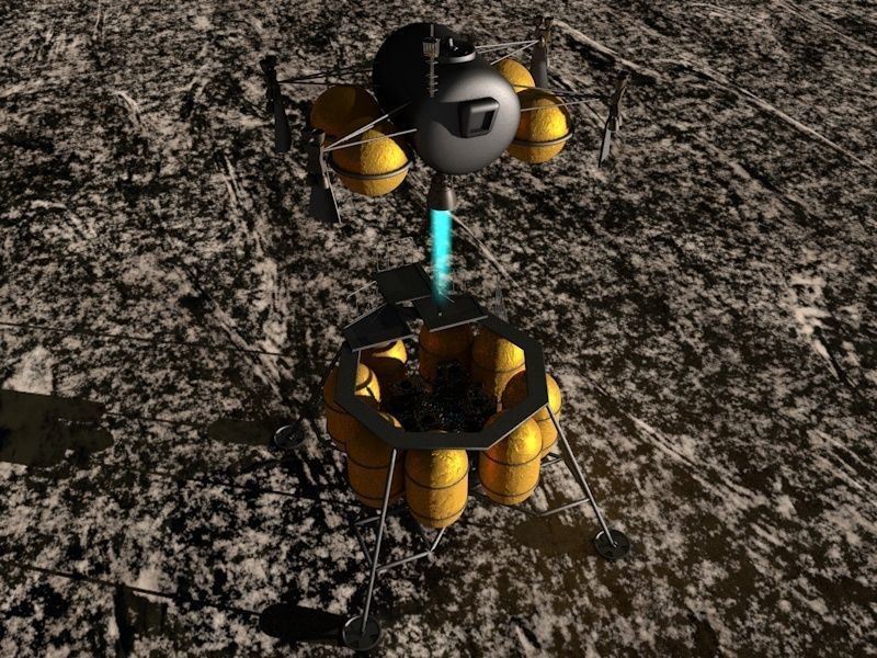 NASA Artemis lunar lander Free 3D model_4