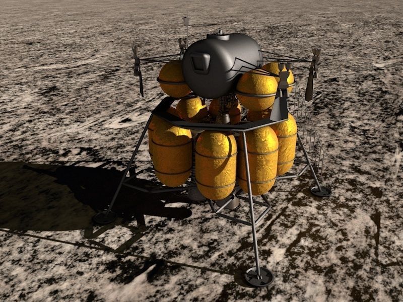 NASA Artemis lunar lander Free 3D model_1
