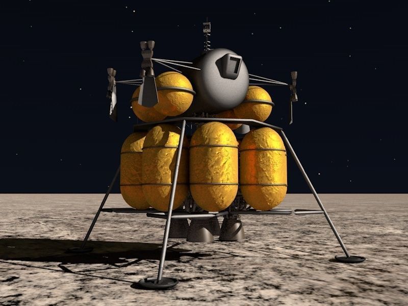 NASA Artemis lunar lander Free 3D model_3