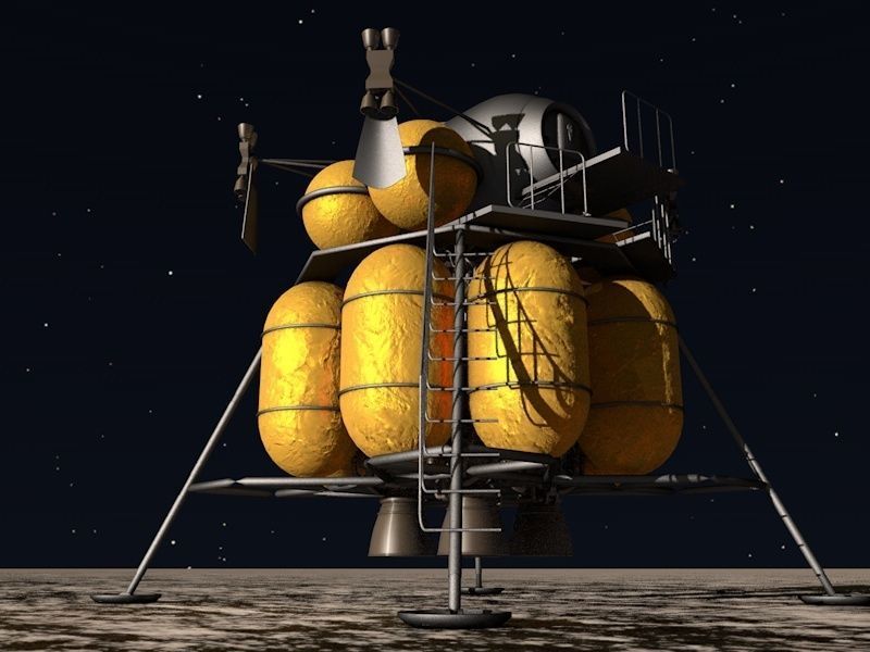 NASA Artemis lunar lander Free 3D model_2