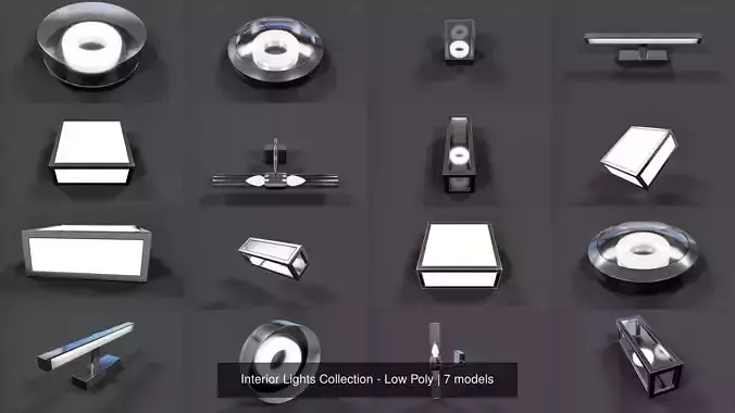 Interior Lights Collection - Low Poly 