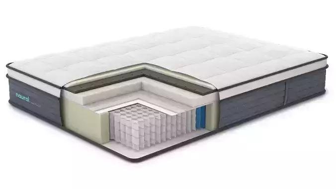 Mattress cross section view model 3D model