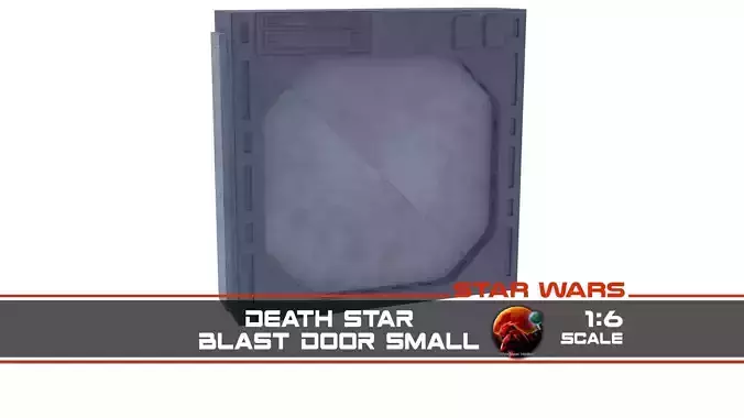 Death Star Blast Door small - 1-6 scale Hottoys  3D print model