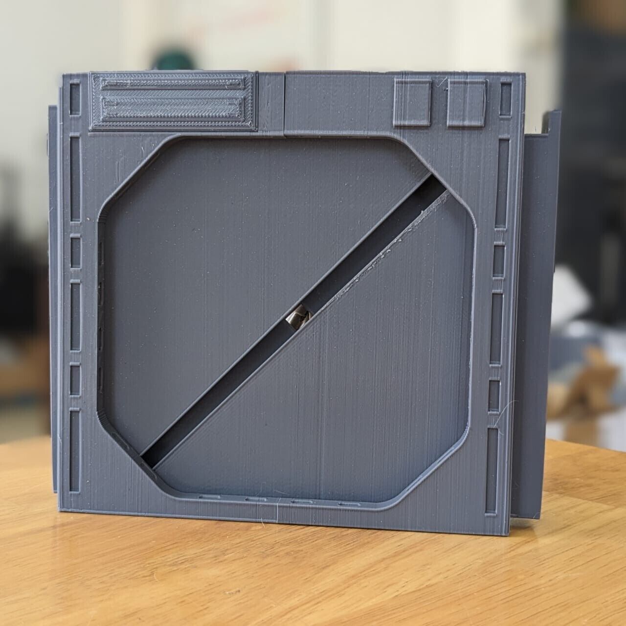 Death Star Blast Door small - 1-6 scale Hottoys  3D print model_26