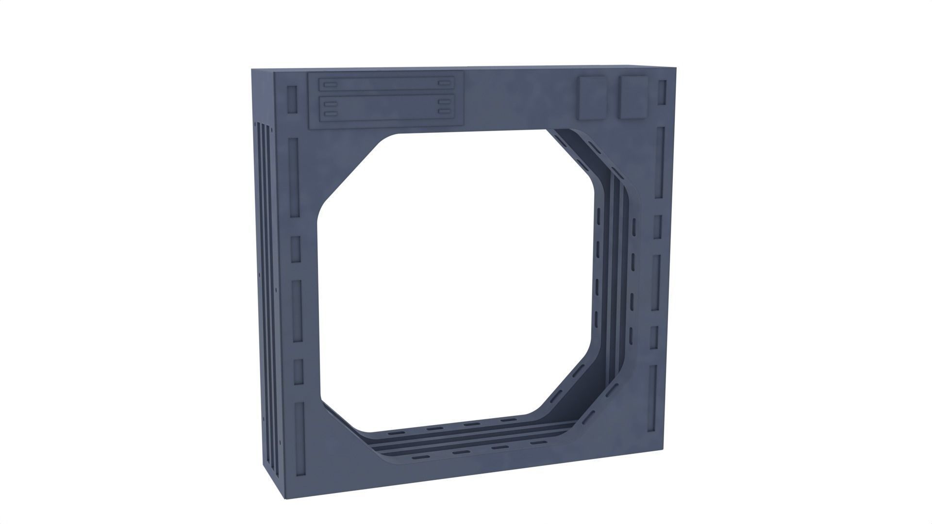 Death Star Blast Door small - 1-6 scale Hottoys  3D print model_20