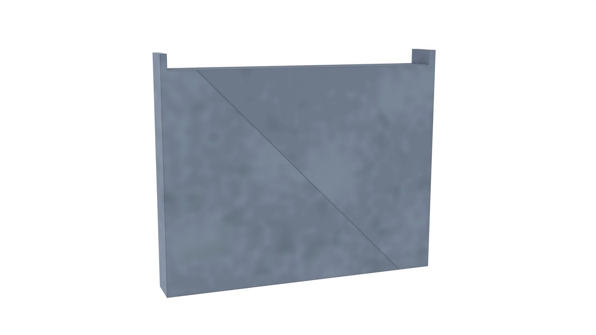 Death Star Blast Door small - 1-6 scale Hottoys  3D print model_21