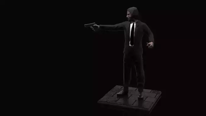 John Wick 3D print model