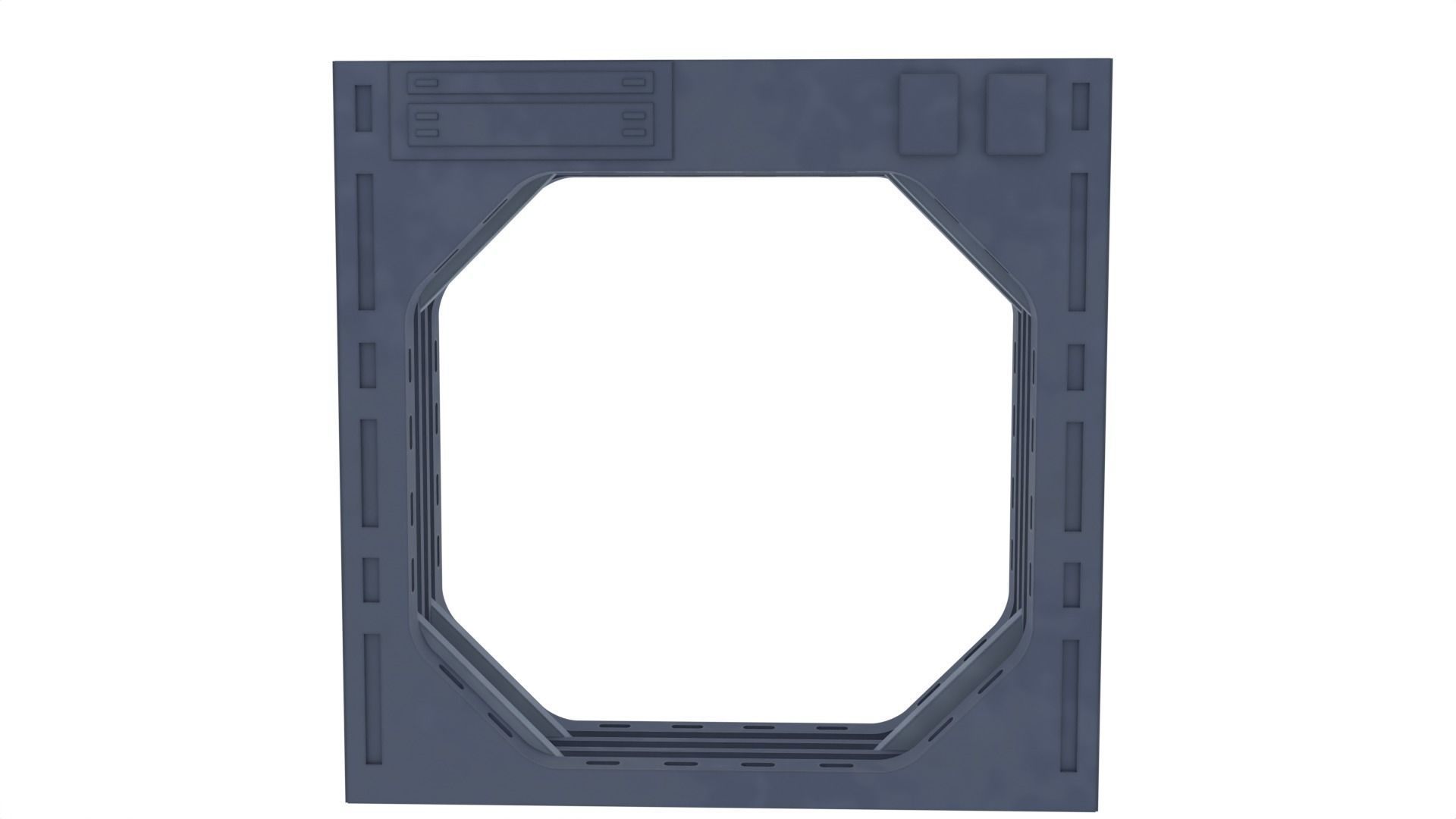 Death Star Blast Door small - 1-12 scale Blackseries  3D print model_12