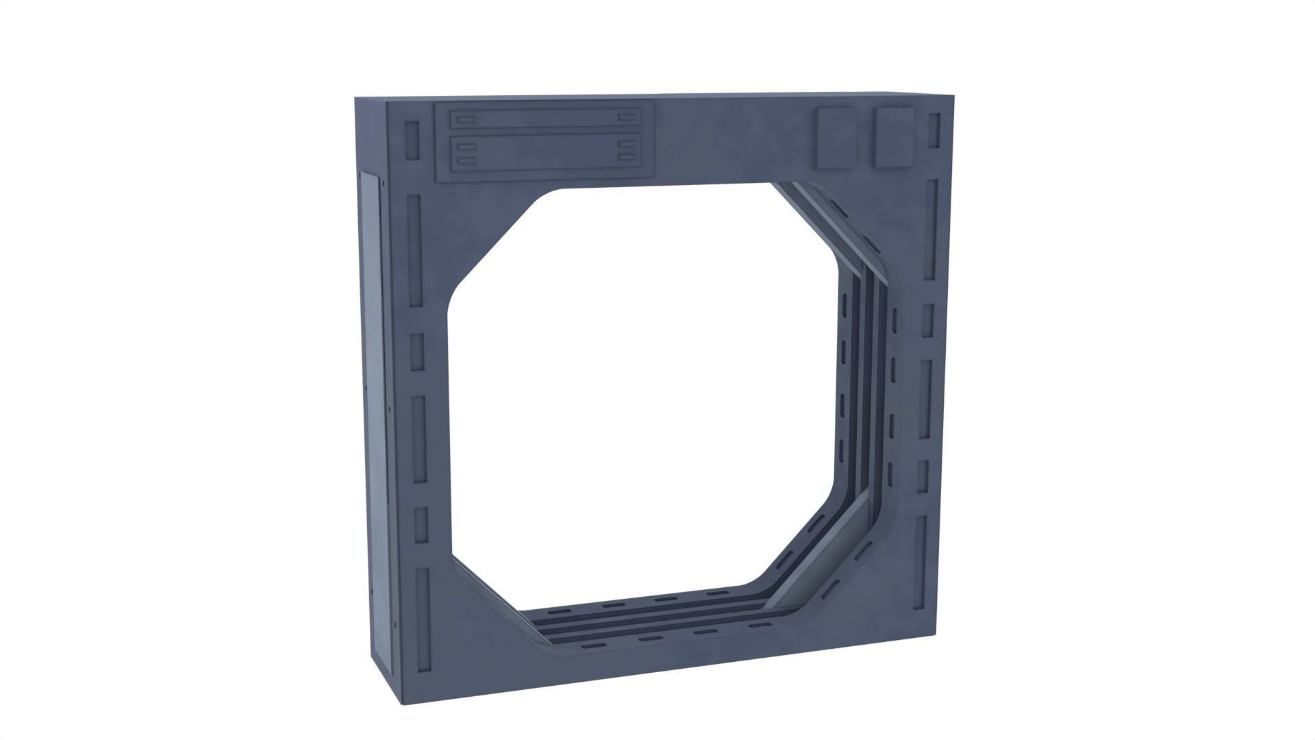 Death Star Blast Door small - 1-12 scale Blackseries  3D print model_16