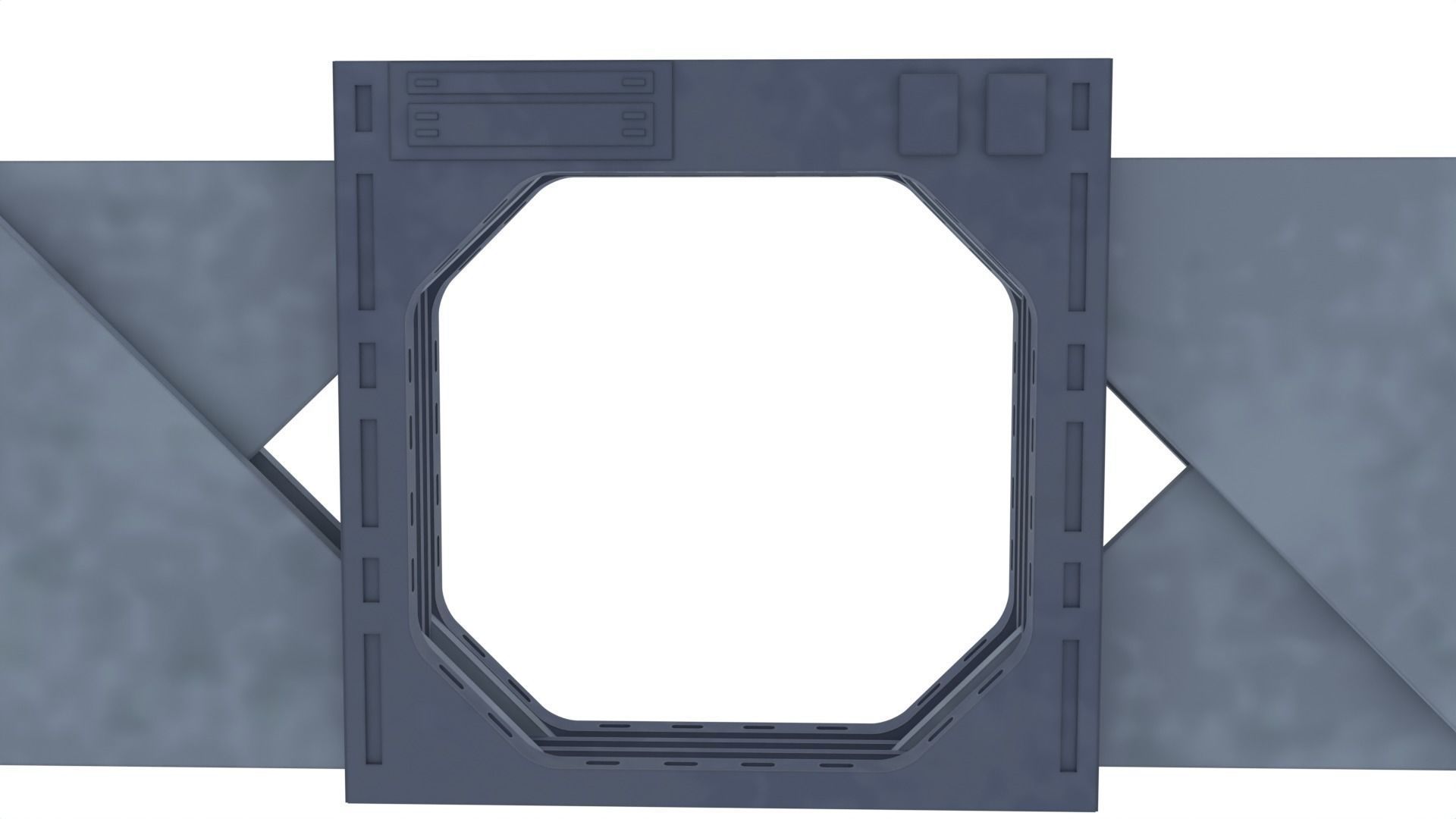 Death Star Blast Door small - 1-12 scale Blackseries  3D print model_10