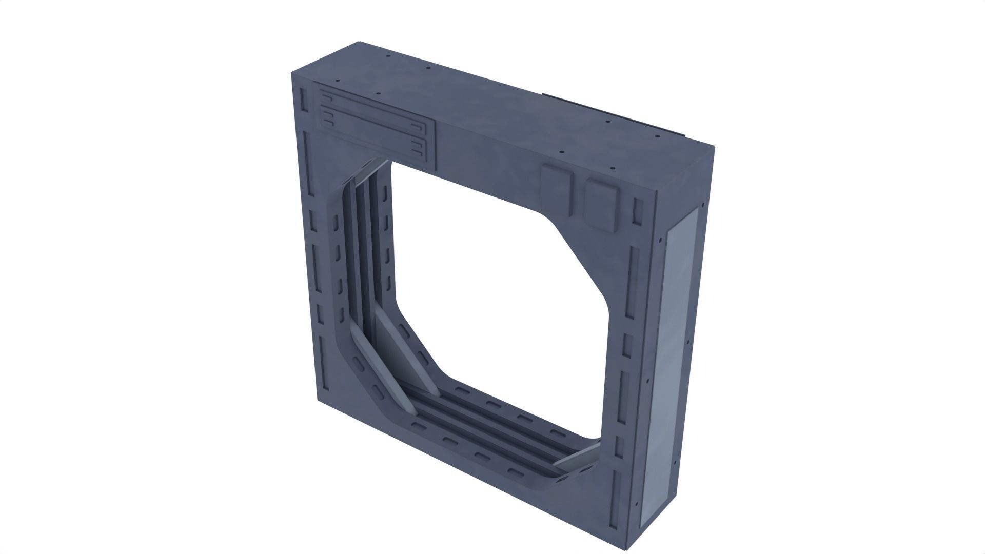 Death Star Blast Door small - 1-12 scale Blackseries  3D print model_13