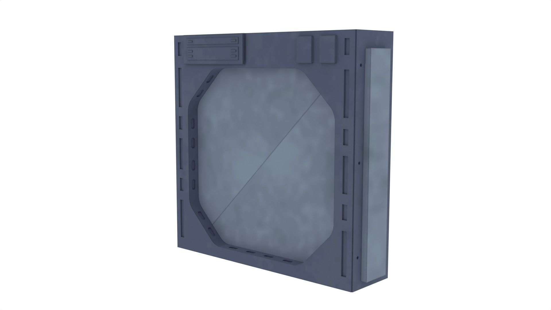 Death Star Blast Door small - 1-12 scale Blackseries  3D print model_4