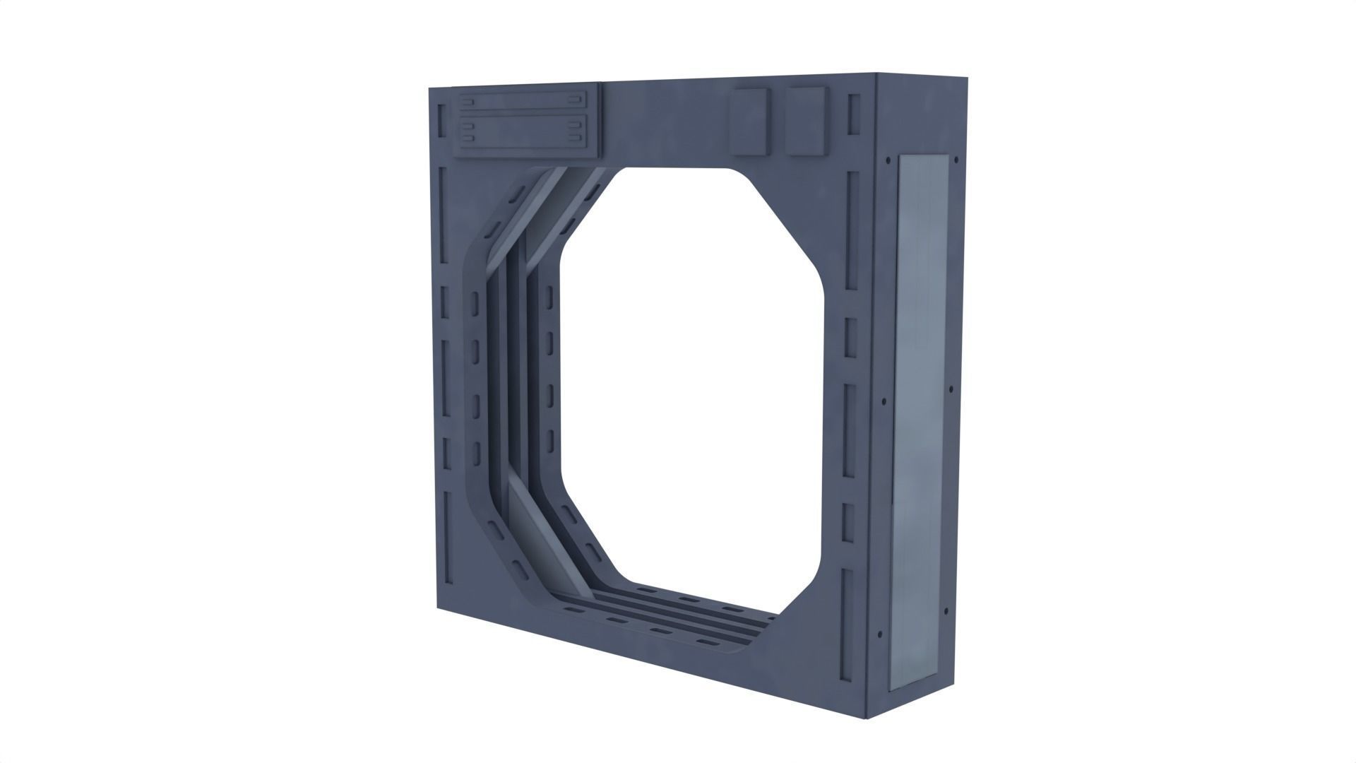 Death Star Blast Door small - 1-12 scale Blackseries  3D print model_14
