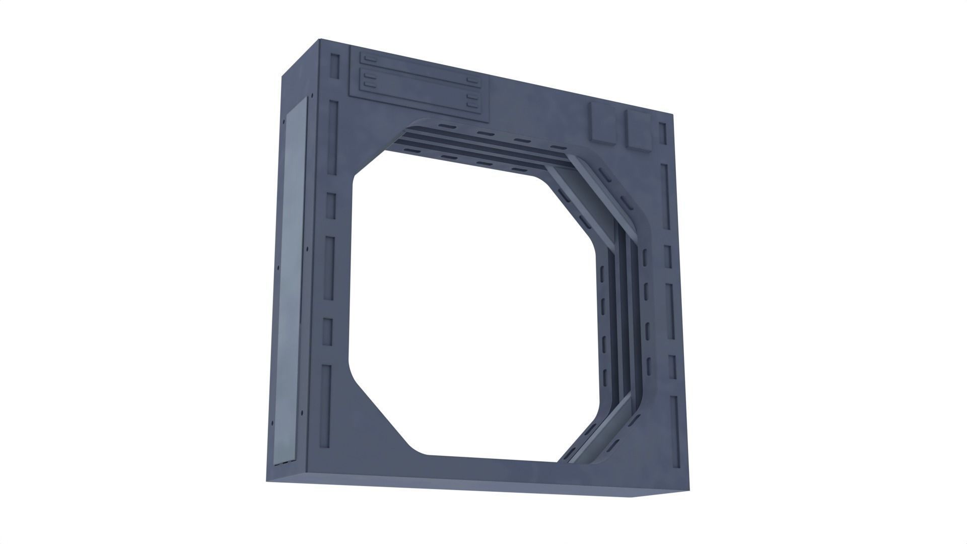 Death Star Blast Door small - 1-12 scale Blackseries  3D print model_15