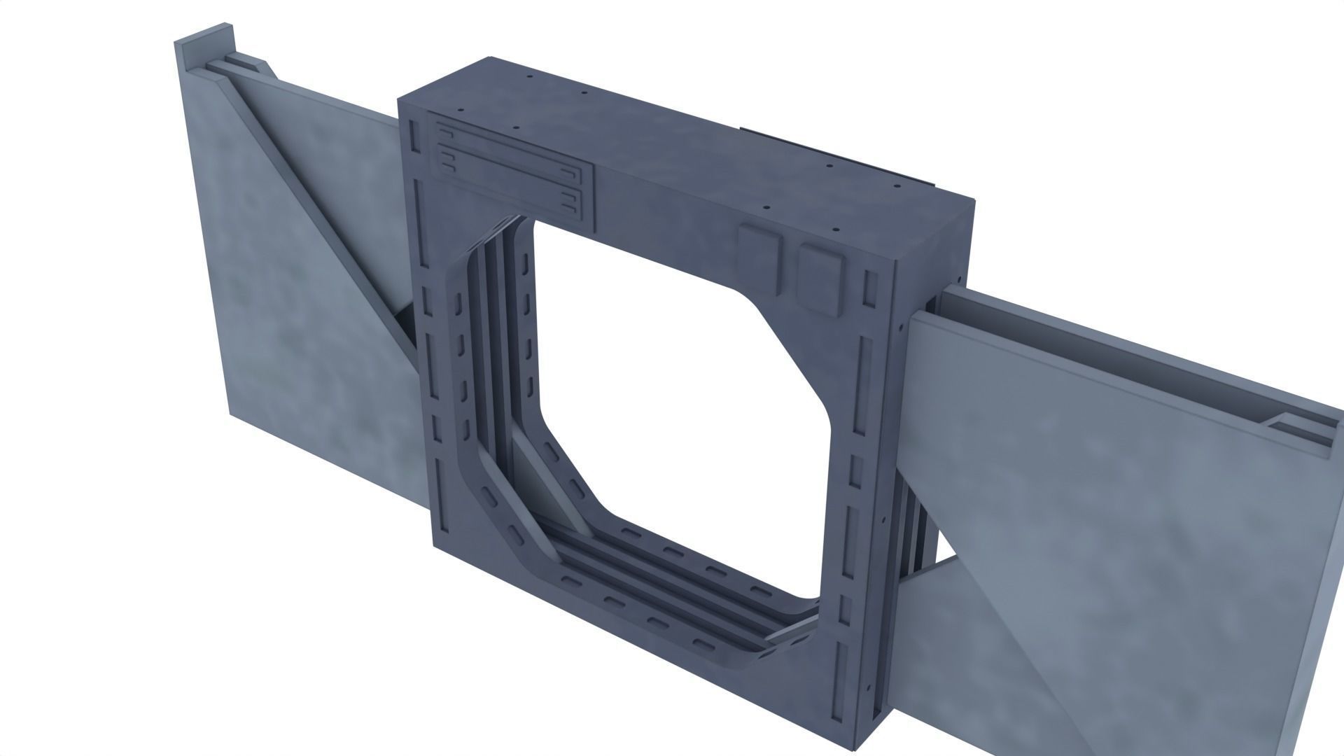 Death Star Blast Door small - 1-18 scale Kenner-Hasbro 3D print model_8