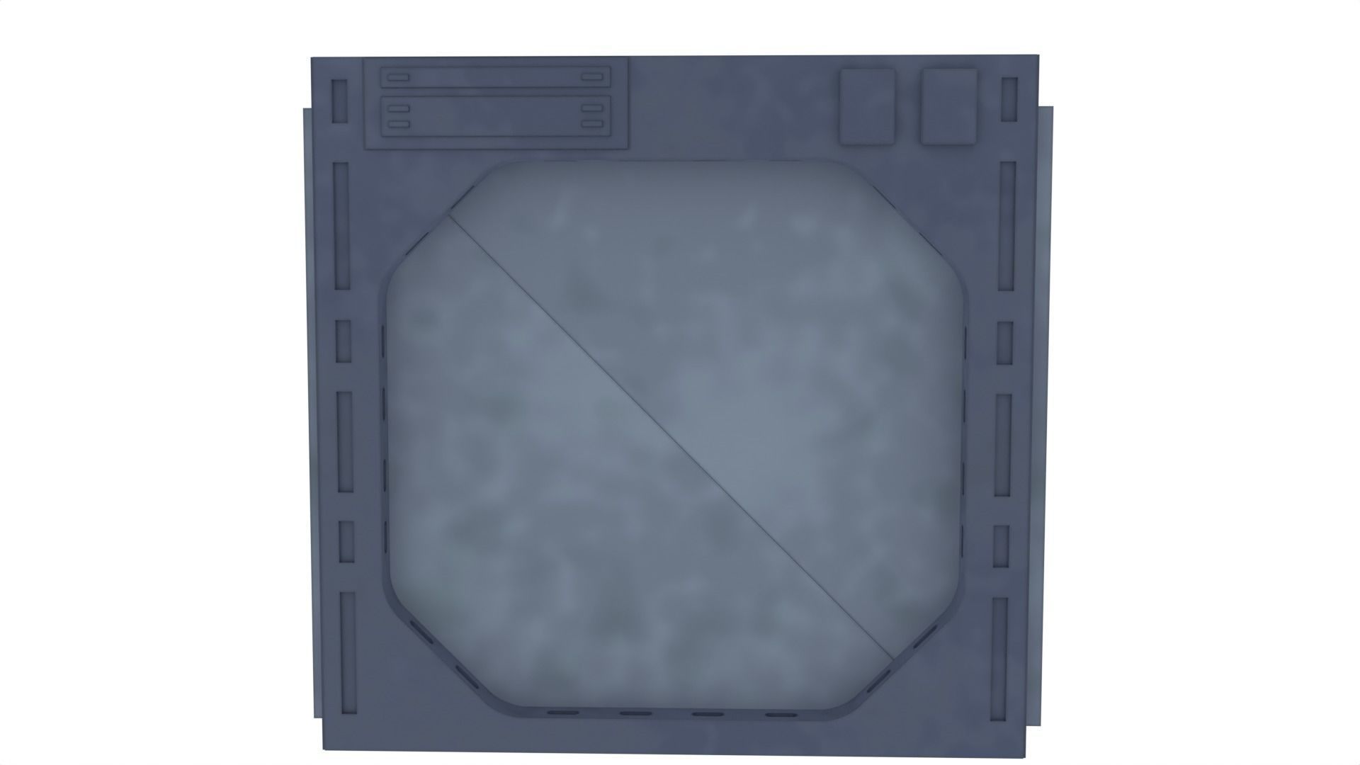 Death Star Blast Door small - 1-18 scale Kenner-Hasbro 3D print model_5