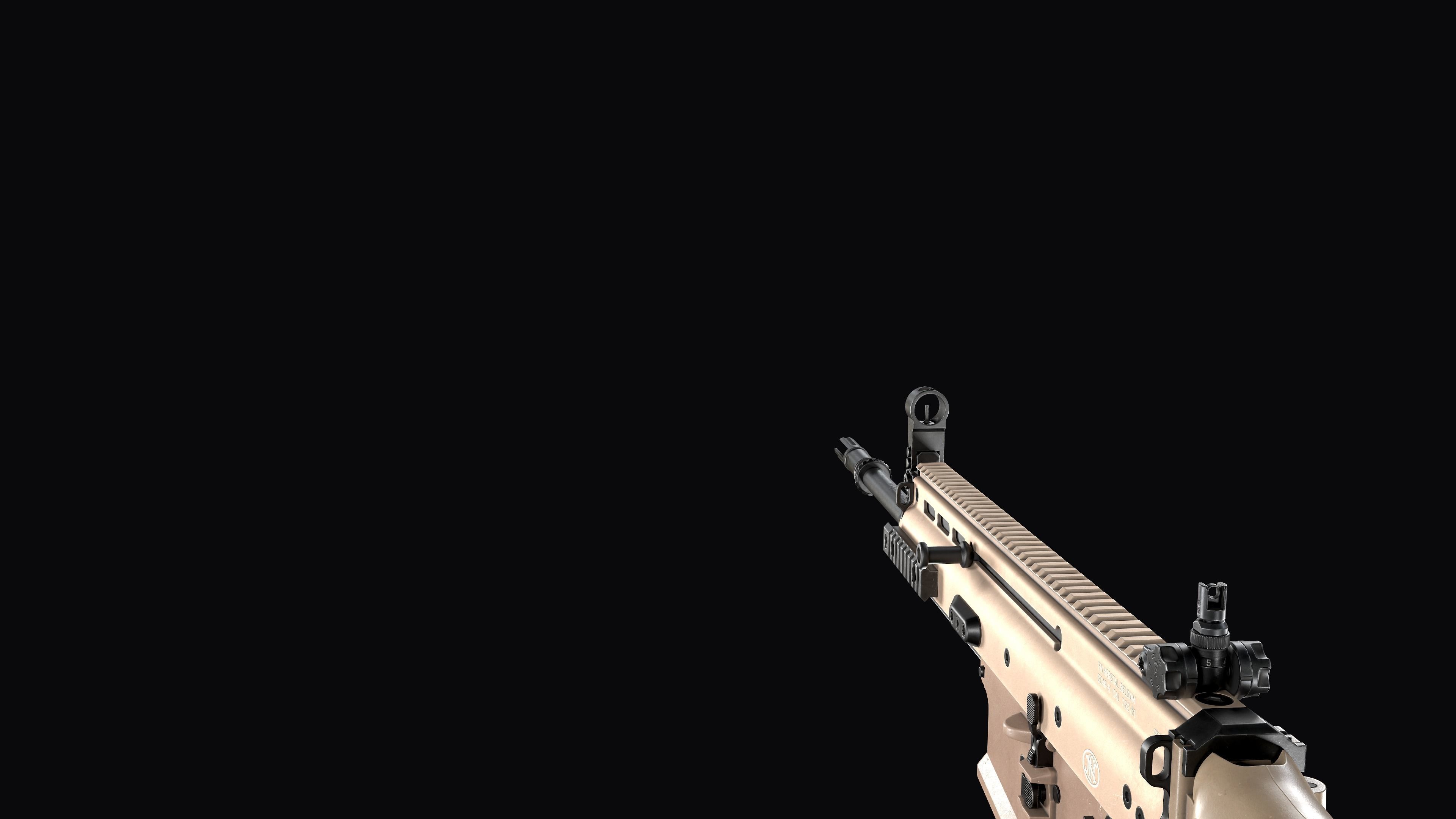 modular assault rifle FN SCAR-H mk 17 Low-poly 3D model_21