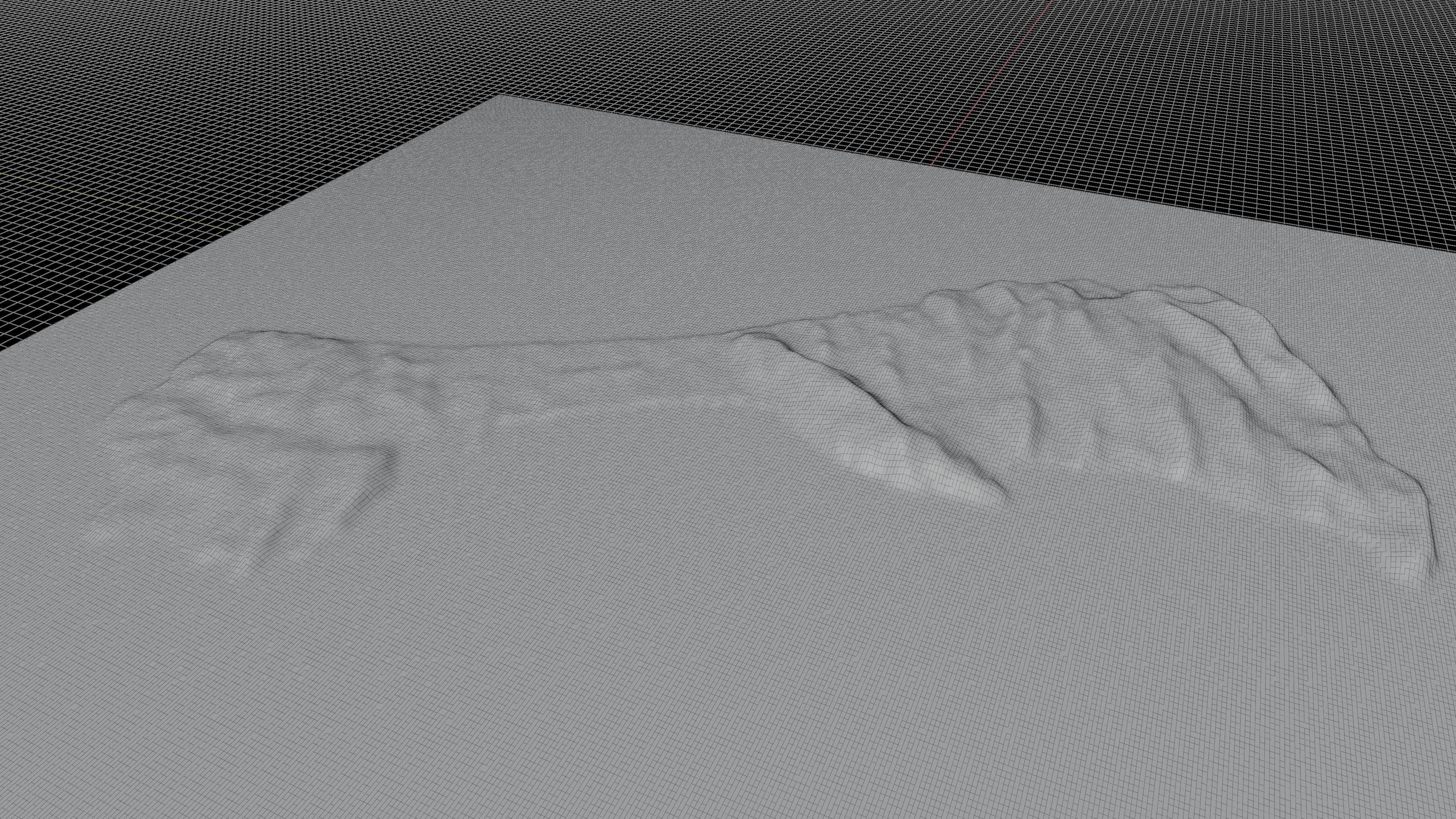 Tropical island terrain 3d model 3D model_11