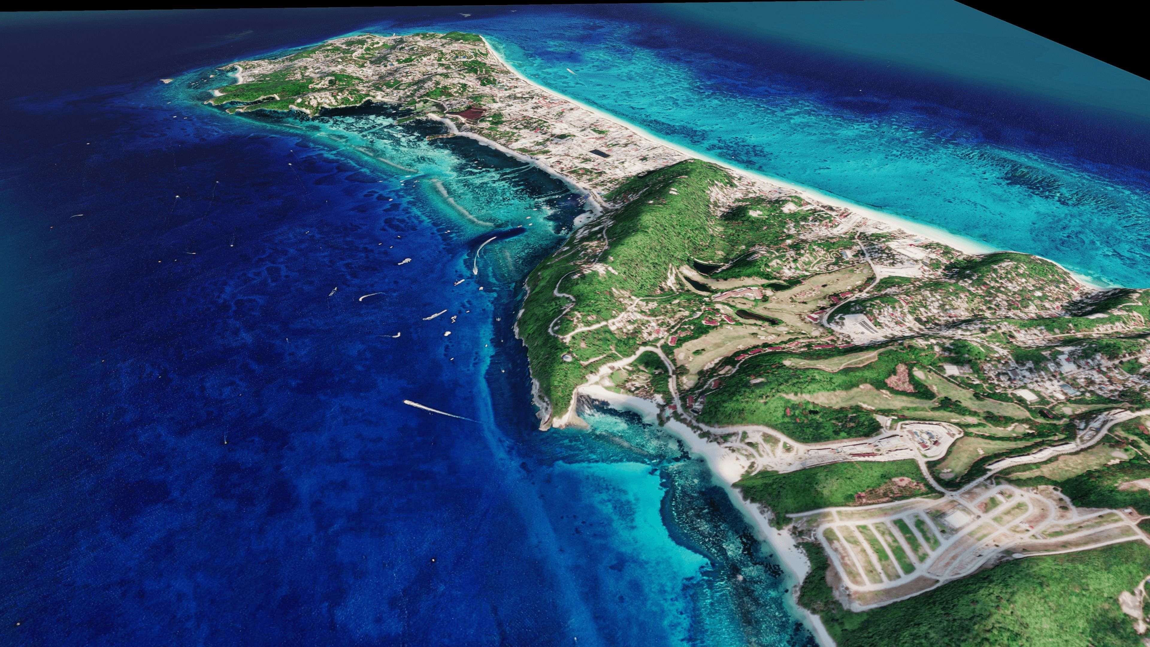 Tropical island terrain 3d model 3D model_9