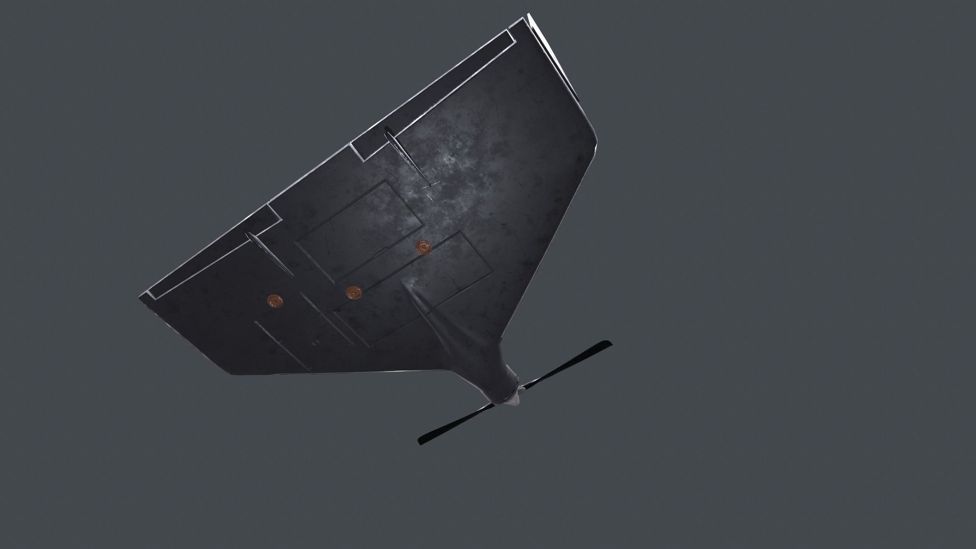 Dron low poly 3d model Free low-poly 3D model_4