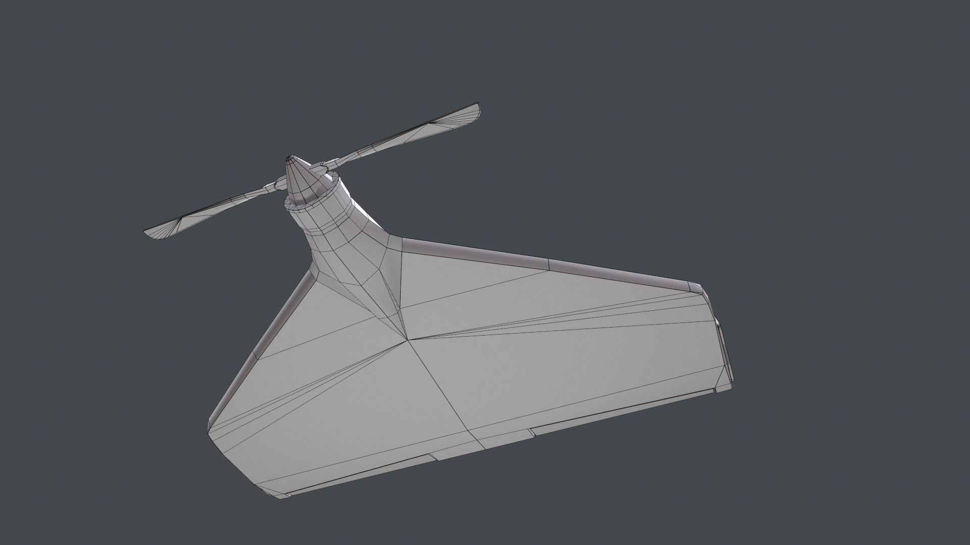 Dron low poly 3d model Free low-poly 3D model_8