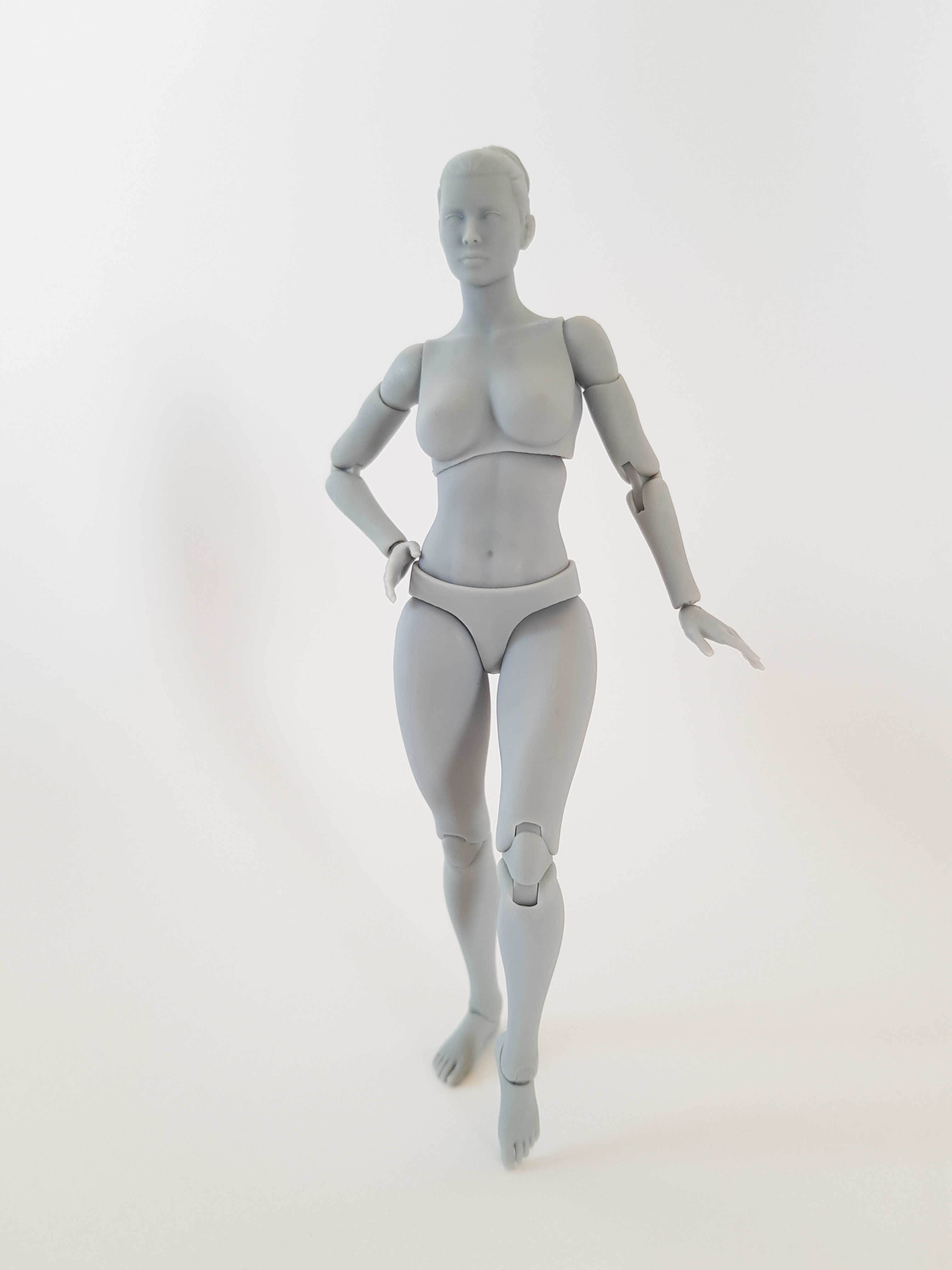 Female Articulated Action Figure 3D print model_4