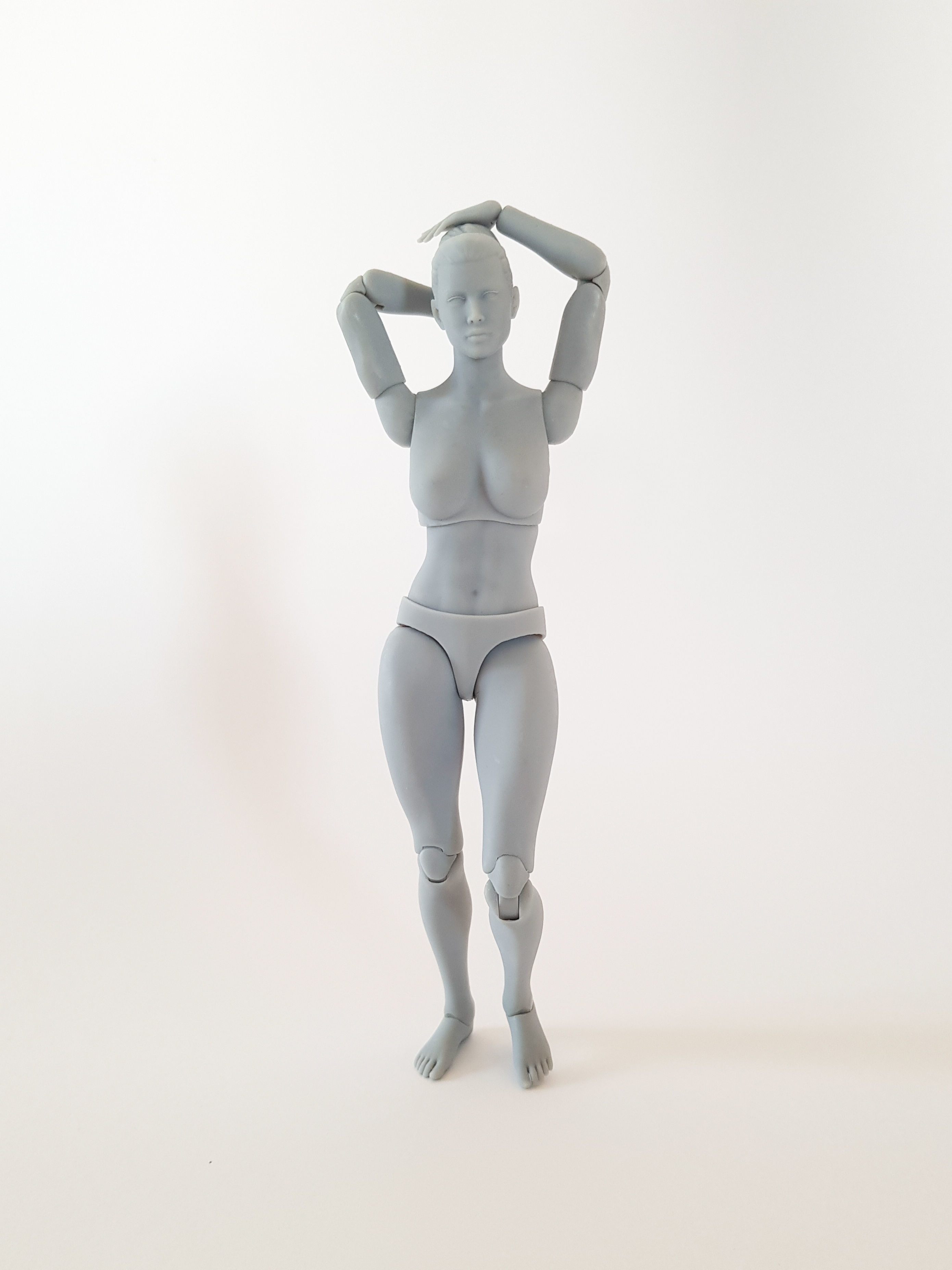 Female Articulated Action Figure 3D print model_5