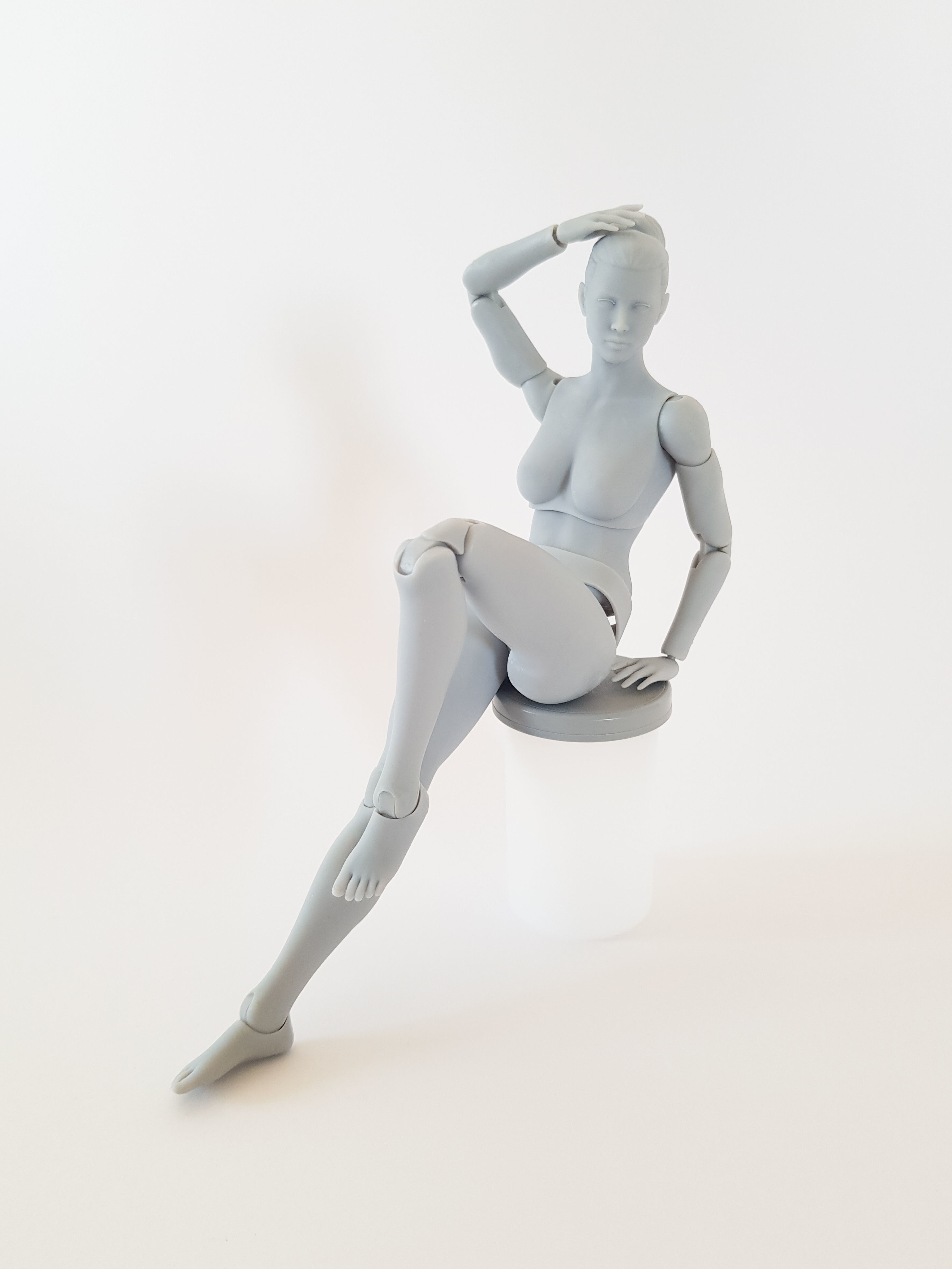 Female Articulated Action Figure 3D print model_7