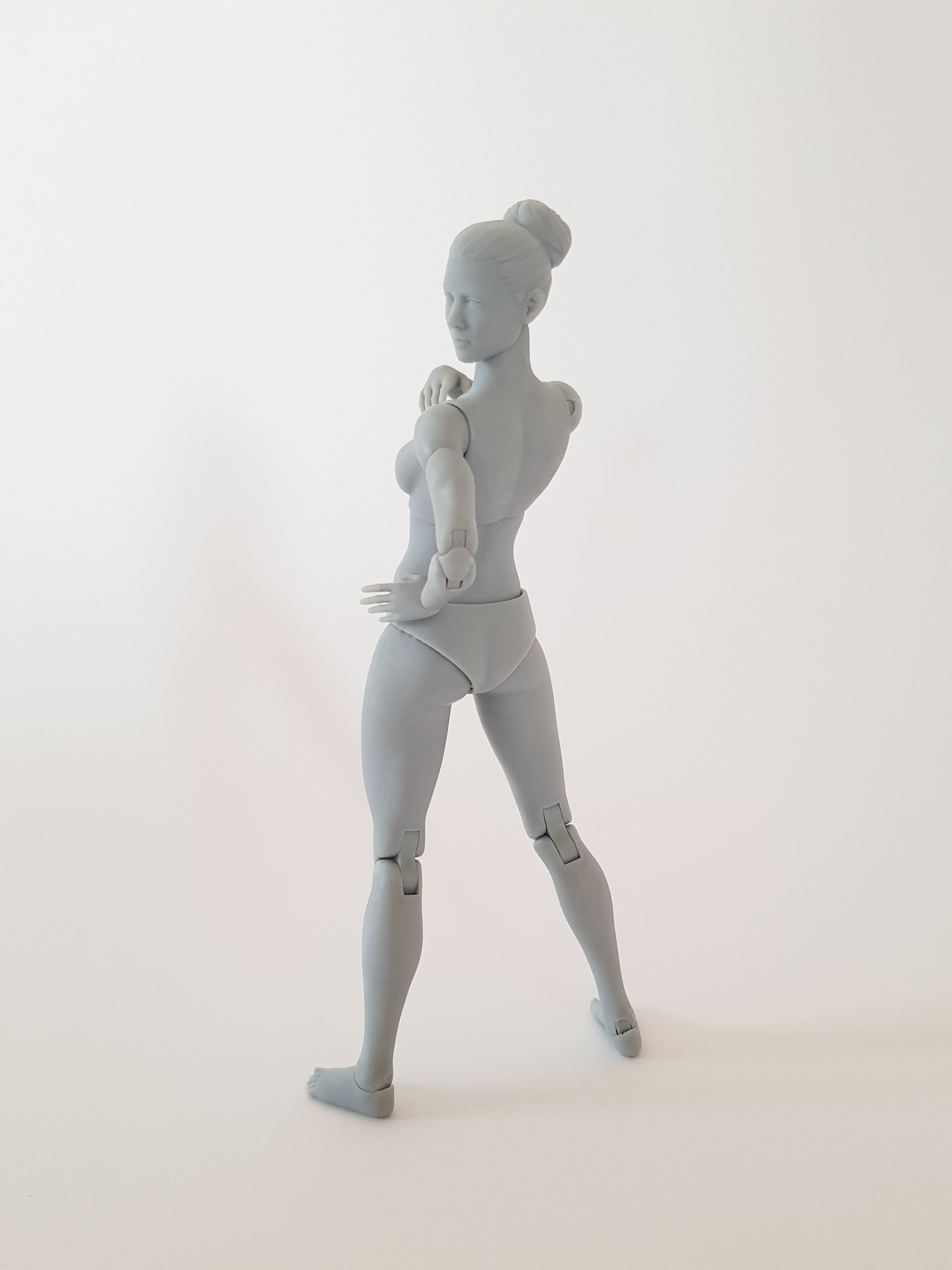 Female Articulated Action Figure 3D print model_6