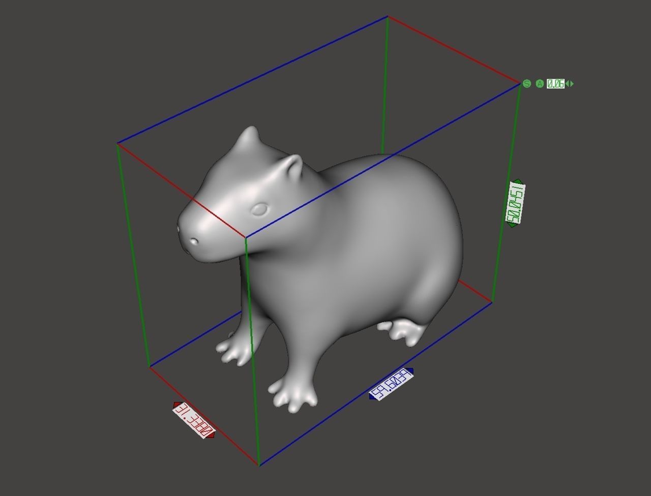 Capybara 3D print model_1