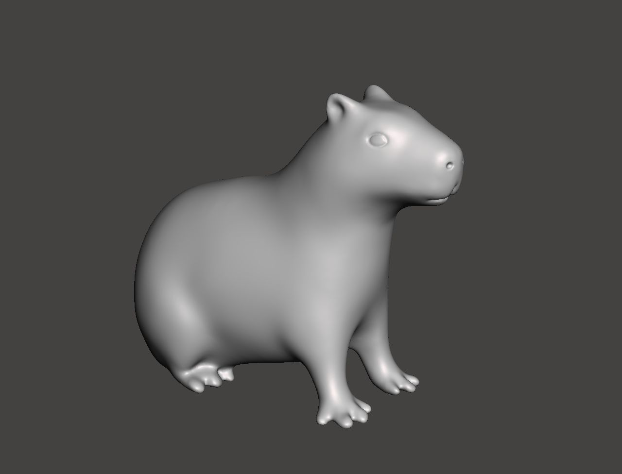 Capybara 3D print model_8