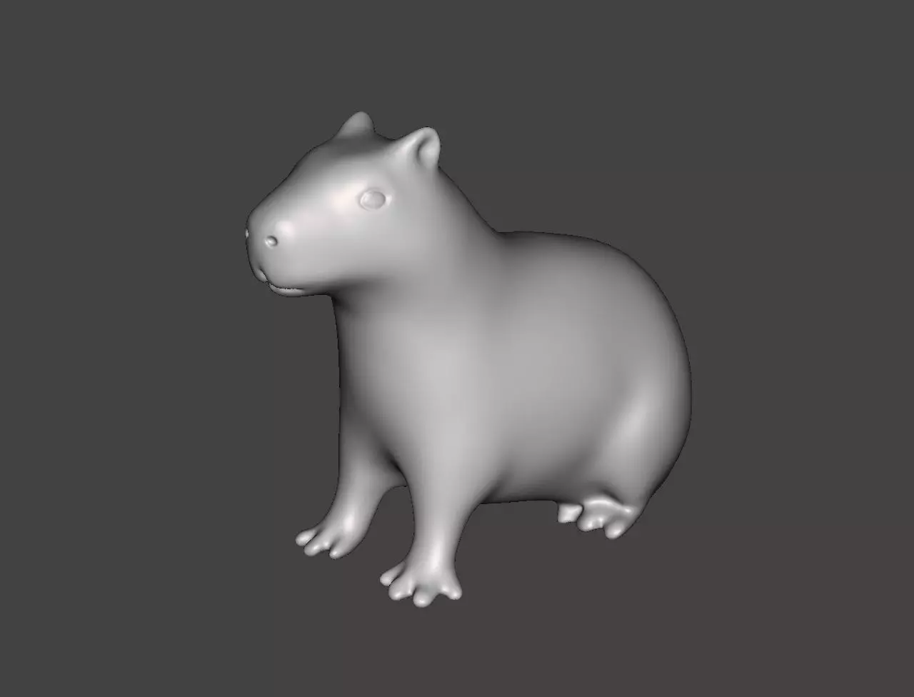 Capybara 3D print model_0