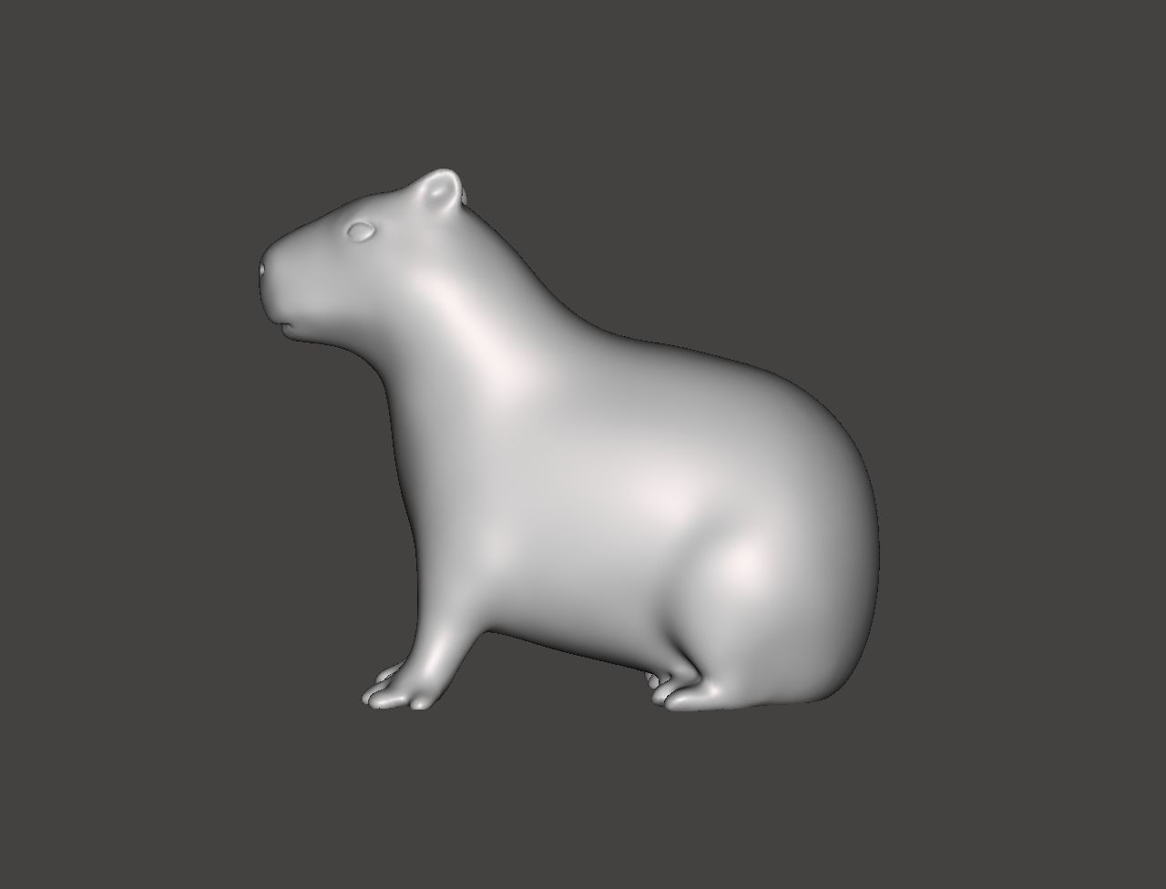 Capybara 3D print model_2