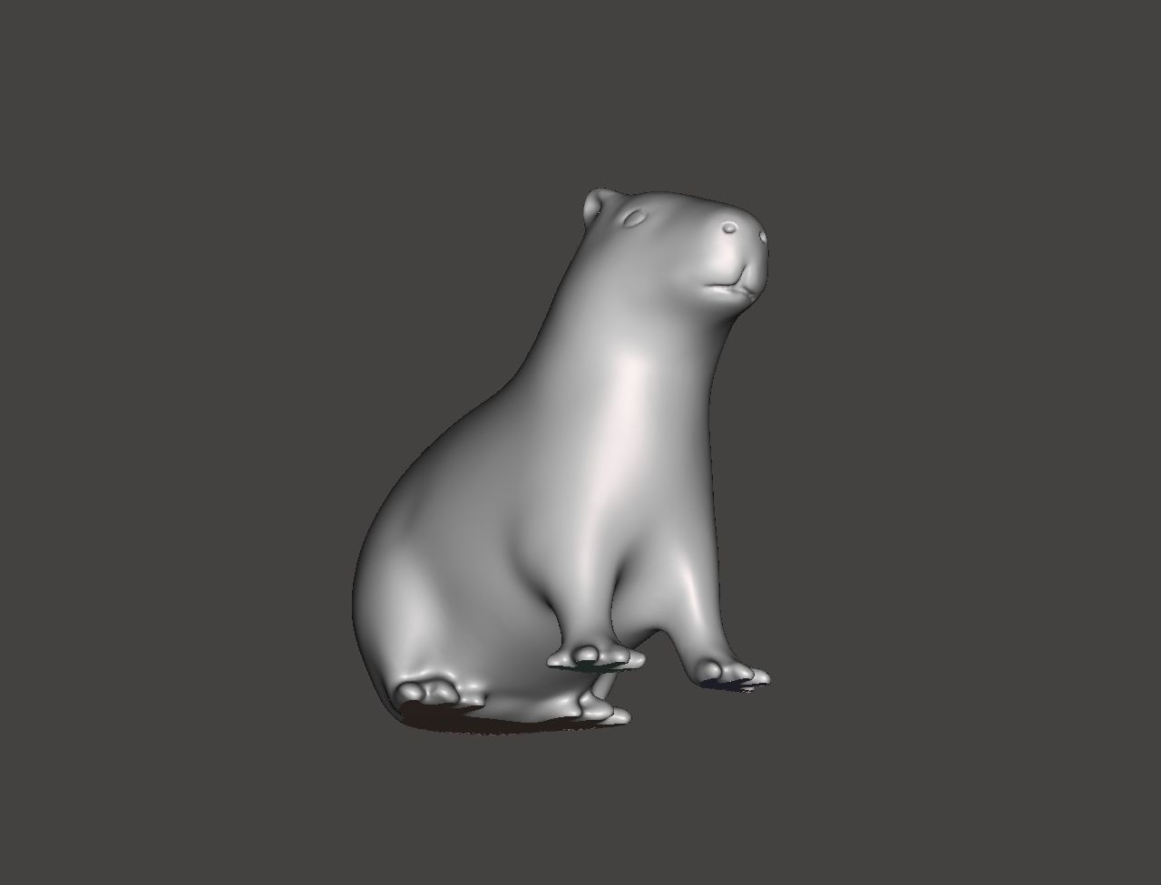 Capybara 3D print model_4