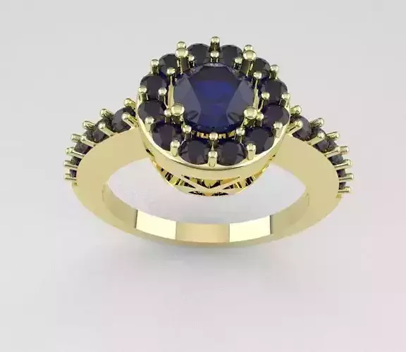 anillo de compromiso talla 6 3D print model