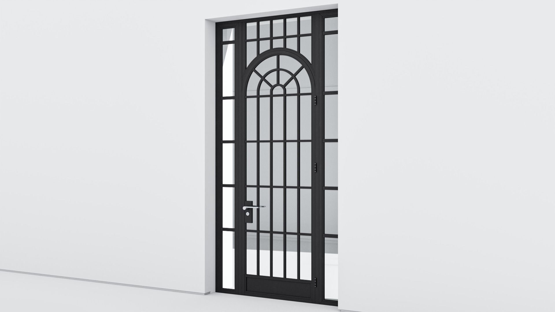 Aluminium door 330 3D model_2
