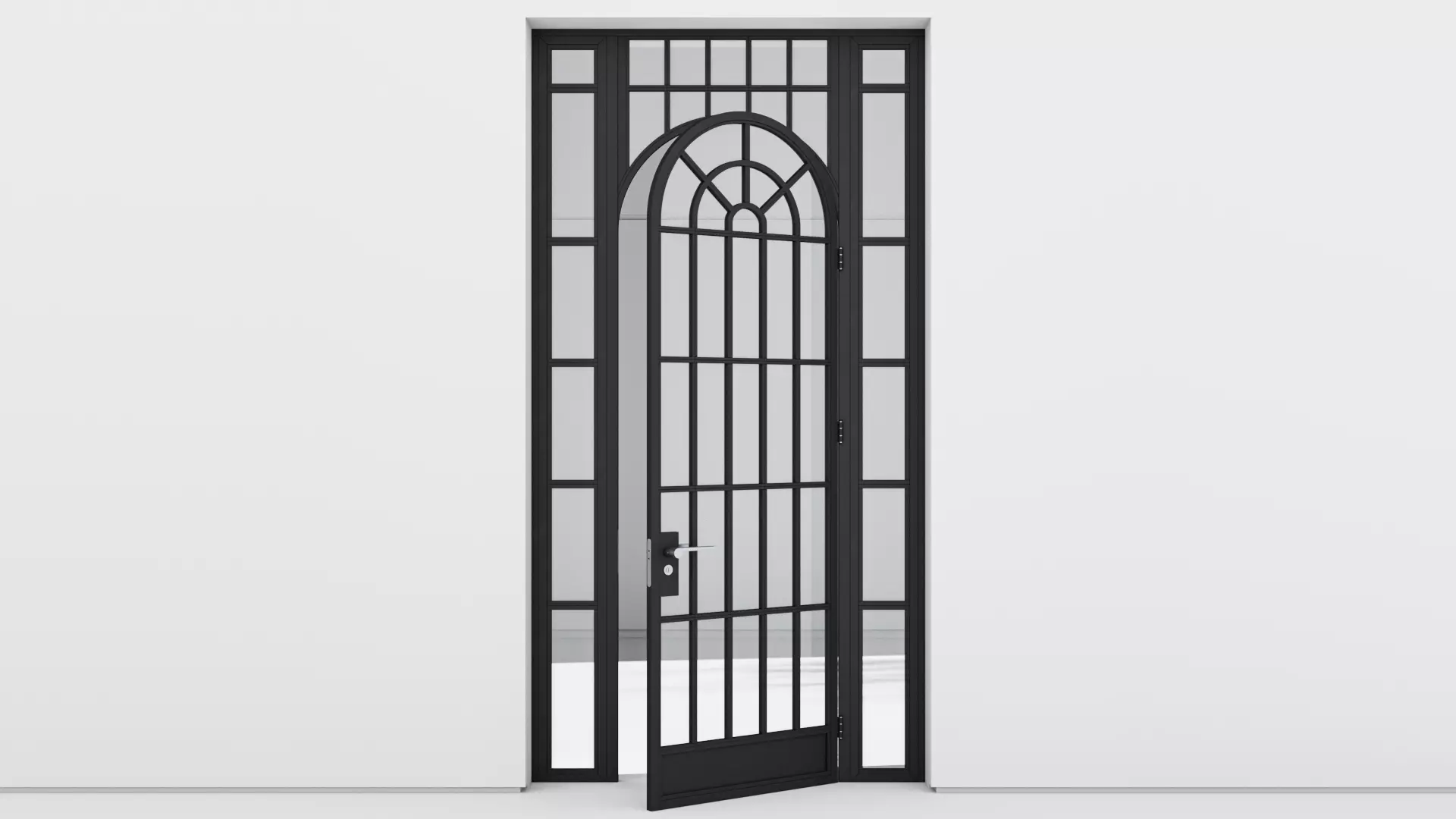 Aluminium door 330 3D model_0