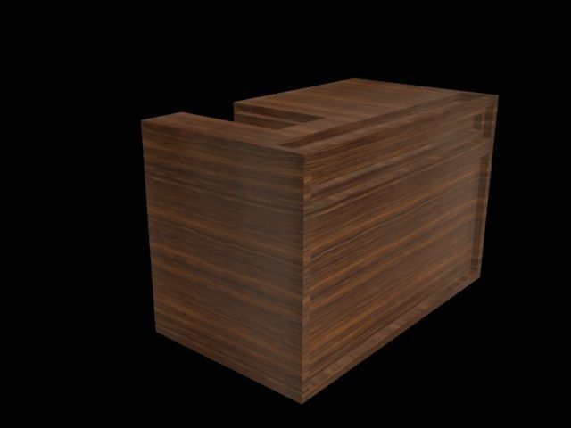 Isometric Modern Table Lowpoly Low-poly 3D model_15