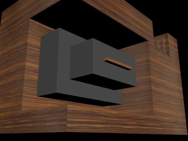 Isometric Modern Table Lowpoly Low-poly 3D model_2