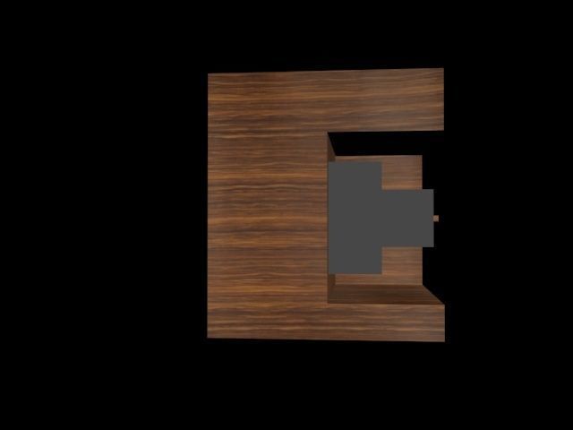 Isometric Modern Table Lowpoly Low-poly 3D model_20