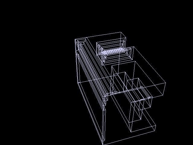 Isometric Modern Table Lowpoly Low-poly 3D model_7