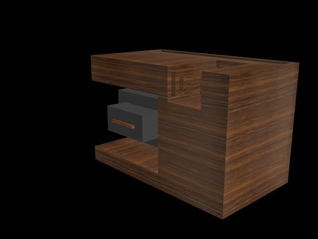 Isometric Modern Table Lowpoly Low-poly 3D model_16